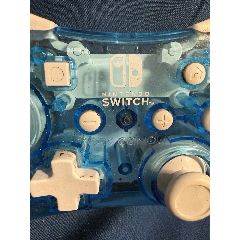 PDP Rock Candy Wired Controller for Nintendo Switch, Blu-Merang No Cord